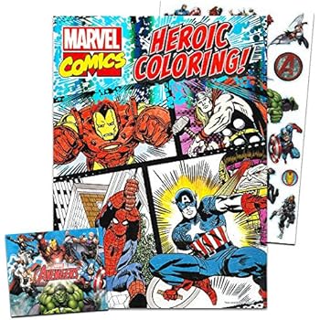 Amazon.com: Crayola Marvel Avengers Coloring Pages, Infinity War, Art ...