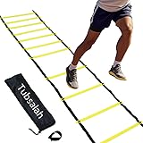 Tubsalah 20ft Adjustable Agility Ladder with Carry