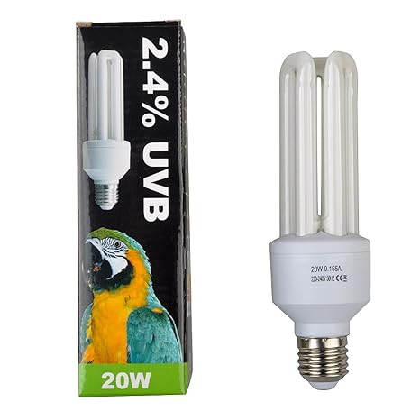 Lucky Etc. Compact Bird Lampe, 2,4% UVB, 20 W, E27 Gewinde