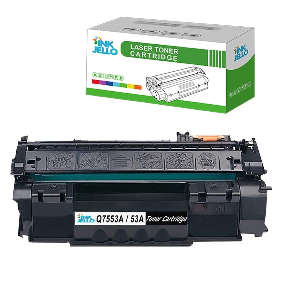 InkJello Compatible Toner Cartridge Replacement for HP P2014 P2015 P2015d P2015dn P2015n P2015x M2727 Q7553A (Black, 1-Pack)