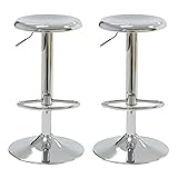 CAROLMADE Bar Stools Set of 2, Adjustable Metal Bar