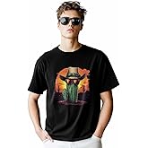 Men's T-Shirt Cactus Graphic Tees Cotton Short-Sleeve Casual Tops Western Cowboy Hat