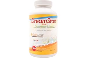 NutriStart DreamStart Natural Sleep Aid for Adults - Herbal Supplement Made with 5 HTP, Valerian Root, & More - Melatonin-Fre