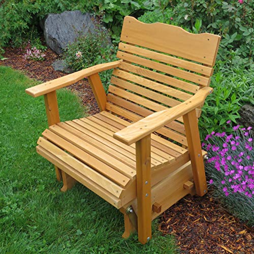 Kilmer Creek 2â€™ Cedar Porch Glider W/stained Finish, Amish Crafted