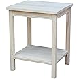International Concepts Accent Table, 14 L x 16 W x 20 H inches, Unfinished