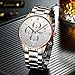 NIBOSI Men's Watches Luxury Fashion Casual Dress Chronograph Waterproof Military Quartz Wristwatches for Men Stainless Steel Band