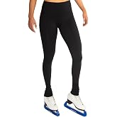 CRS Cross Ice Skating Leggings. Practice Pants. Figure Skater Girls &amp; Women | High-Rise Performance Skating Leggings. Super Soft Moisture Wicking Practice Pants for Figure Skate Practice and Training