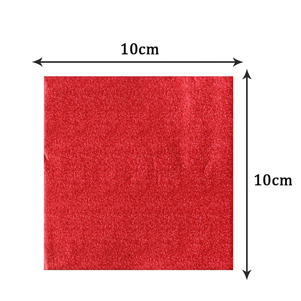 600pcs Foil Candy Wrappers, 4x4 inches DIY Square Package Wrapping Papers for Chocolate Candy Packaging