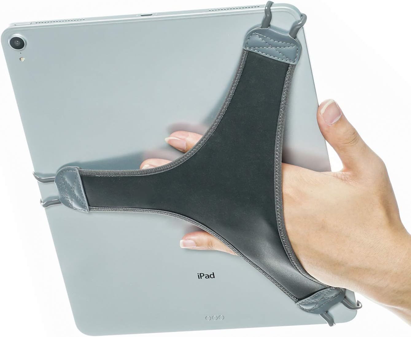WANPOOL Hand Strap Holder Finger Grip for big Tablets - iPad Pro 12.9" and More (Grey)