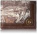Real Tree Men's Pass Case Wallet with Oversized Embossed Logo, Brown/Camo, One Size