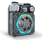 Muzen Cyber Cube-Pro Bluetooth Speaker, Bluetooth 5.0, Portable Speaker with Fidget Spinner, Crystal Clear Sound with RGB Led Light Wireless Speaker, Waterproof Speakers for Indoor Outdoor