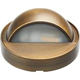 VOLT Cast Brass 12V Deck Light (Bronze) | Low Voltage, Lamp Ready, Ideal for Outdoor Patio Railing Step Fence or Dock