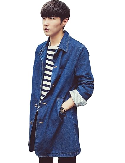 Amazon Reirei メンズ デニム シャツ デニムコート メンズ