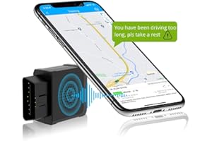 Lncoon GPS Tracker - 4G LTE Real-Time Car Tracking Device, OBD Plug & Play, Long Trip Tracking, Speed Monitoring for Fleet, Car Rental, Multiple Alert