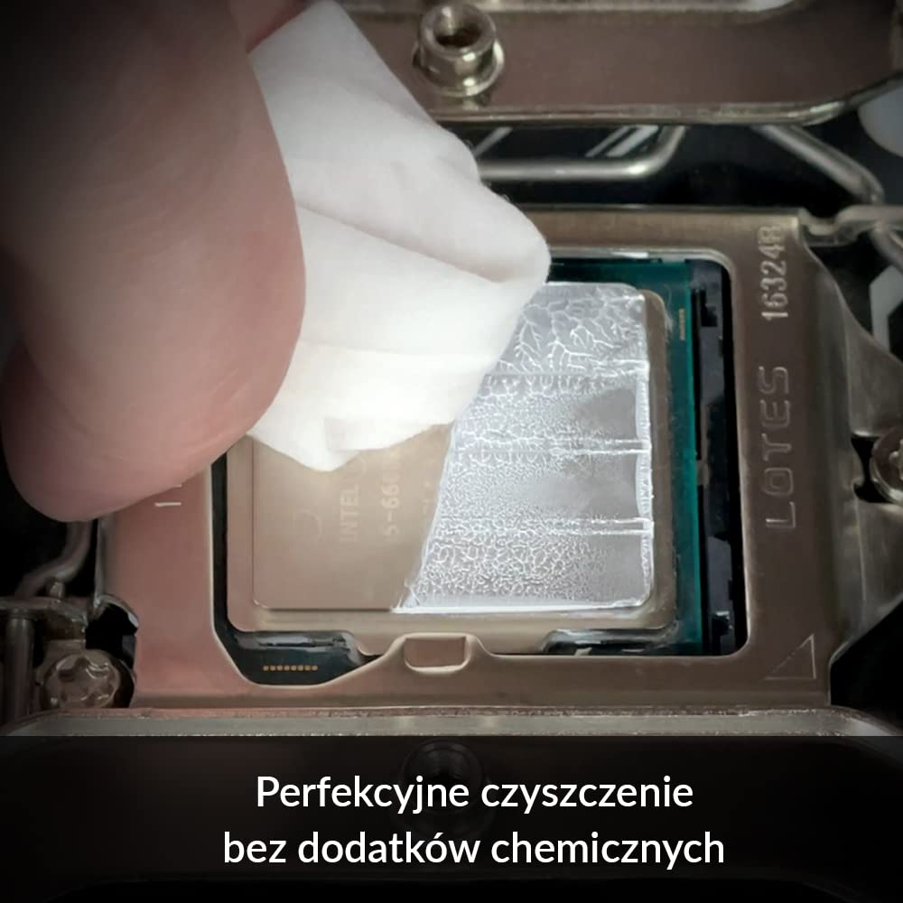 ARCTIC MX Cleaner (40 pieces) - Cleaning wipes for removing thermal paste, 11.5 x 11.5 cm, biodegradable