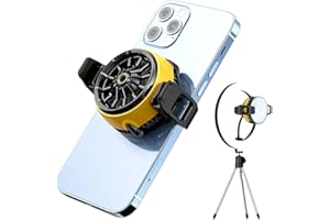 Mobile Phone Cooler - Rakizbe Portable Cellphone Semiconductor Cooling Backclip Radiator Fan for Gaming/Tiktok Live/Vlog, Support 58-98mm Wide Smartphone