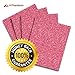 MiPremium Glitter Pink Heat Transfer Vinyl, Glitter Iron On Vinyl (Pack of 4 Sheets), for T Shirts Sports Clothing Other Garments & Fabrics, Easy to Cut Press & Apply Pink Glitter Ironon Vinyl (Pink)
