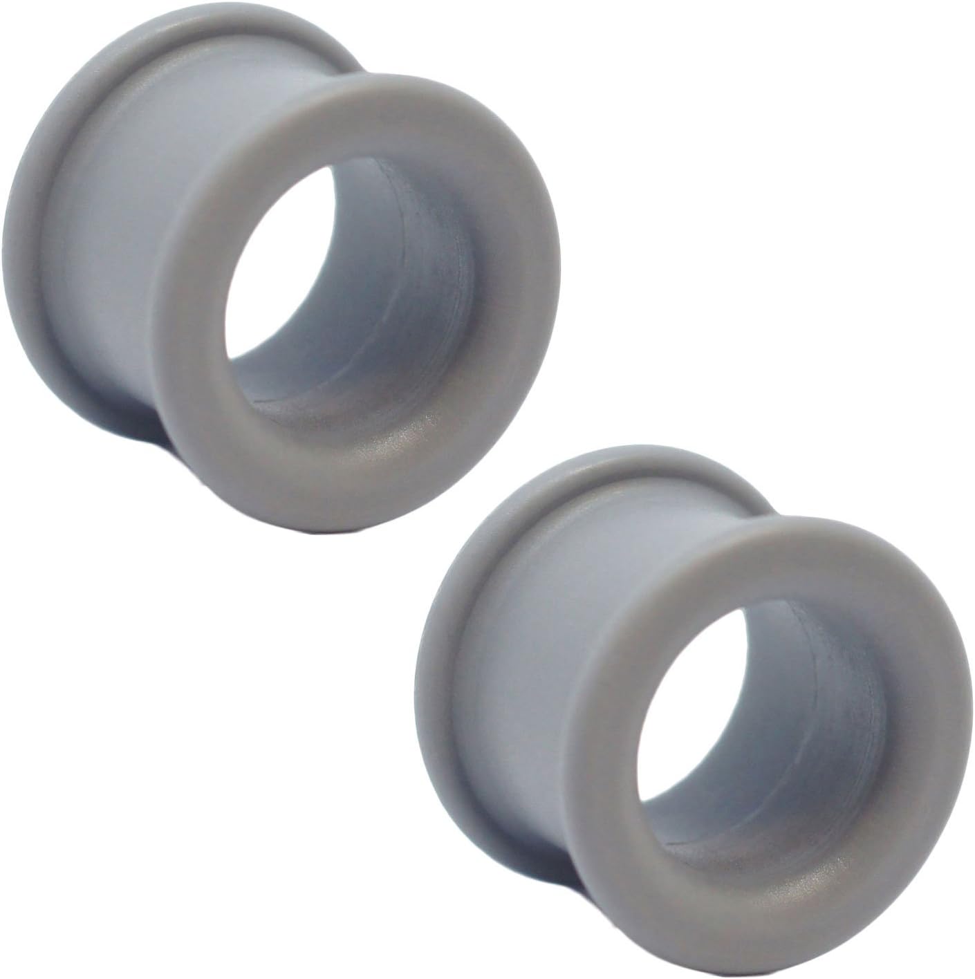 KAOS BRAND: Pair of Grey Silicone Double Flared Eyelets