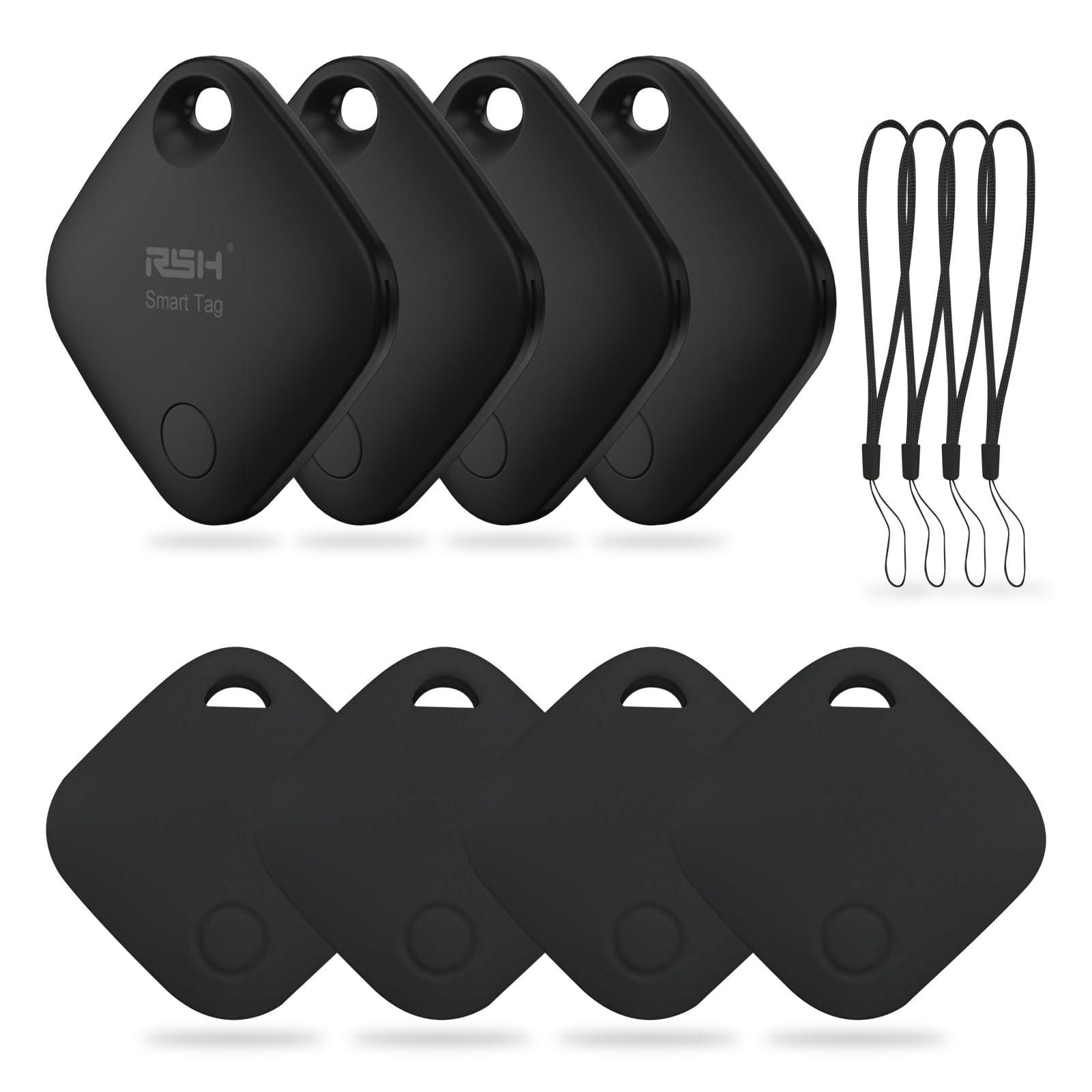 Photo 1 of Air Tracker Tag 4 Pack Bluetooth Luggage Tracker tag Locator Works with Apple Find My,Smart Tracker for Suitcase, Bag, Backpack, Wallet,Replaceable Battery Smart tag Item Finder