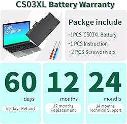 DMKAOLLK CS03XL Laptop Battery for HP EliteBook 840