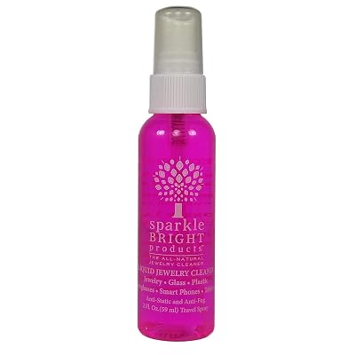 Sparkle Bright All-Natural Jewelry Cleaner Solution - Jewelry Cleaning for Ultrasonics, Gold, Silver, Diamonds, Fine, Fashion, and Designer Jewelry