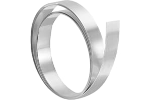 PATIKIL 3/8" x 39.4" Aluminum Flashing, 1pcs Aluminum Flashing Roll Roofing Aluminum Metal Strip Sheet Roll 0.1mm Shim for Ro