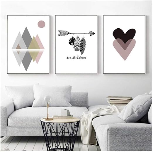 Poster Estilo Nordico Pintura Abstracta Arte De La Pared