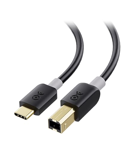 Cable Matters USB 2.0 Type-C® to Type-B Cable in Black 1 Foot