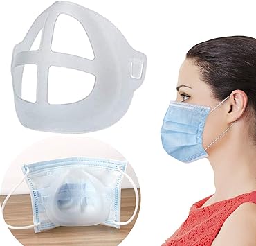 Monicasun 3d Mask Bracket Nasal Mask Pad Inner Support Bracket Breathing Mouth And Nose Protection Lipstick Increase Breathing Space Help Breathe Smoothly 5pack Amazon Com