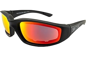 Epoch Eyewear Foam Padded Motorcycle Sunglasses Riding Glasses Z87+ Safety Glasses