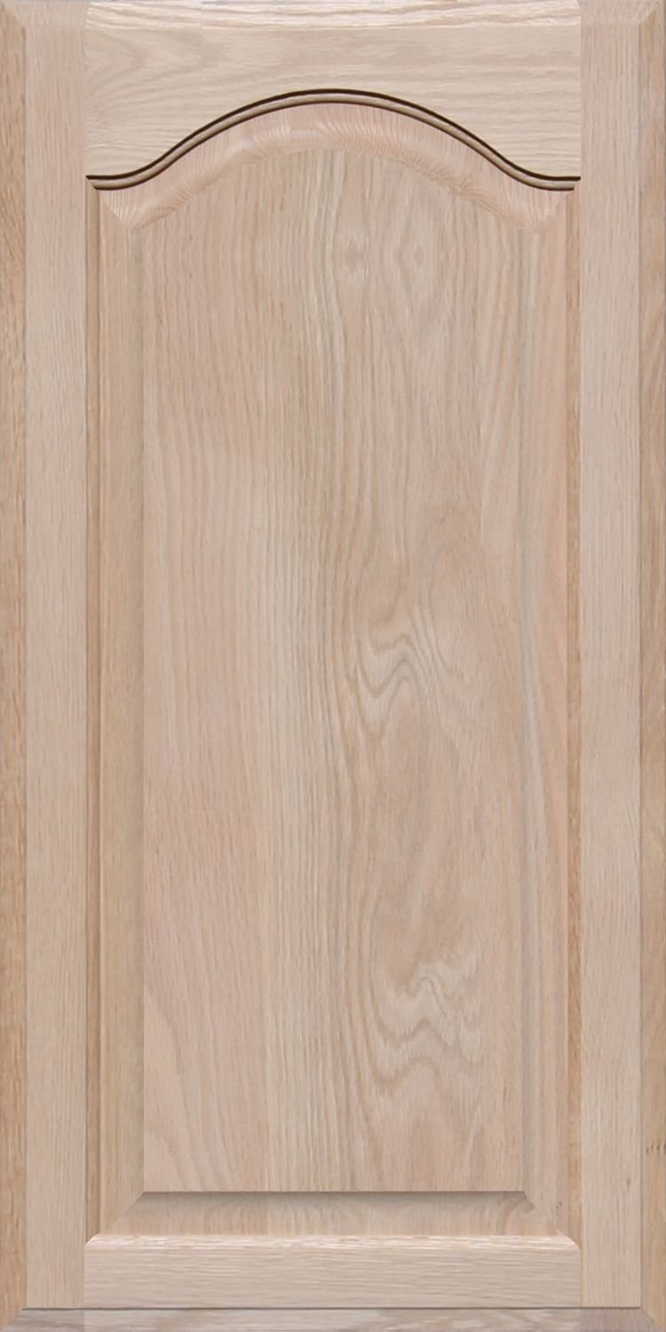 solid oak cabinet doors on Built In Cabinetry 30h X 15w Unfinished Oak Arch Top Cabinet Door By Kendor Building Supplies