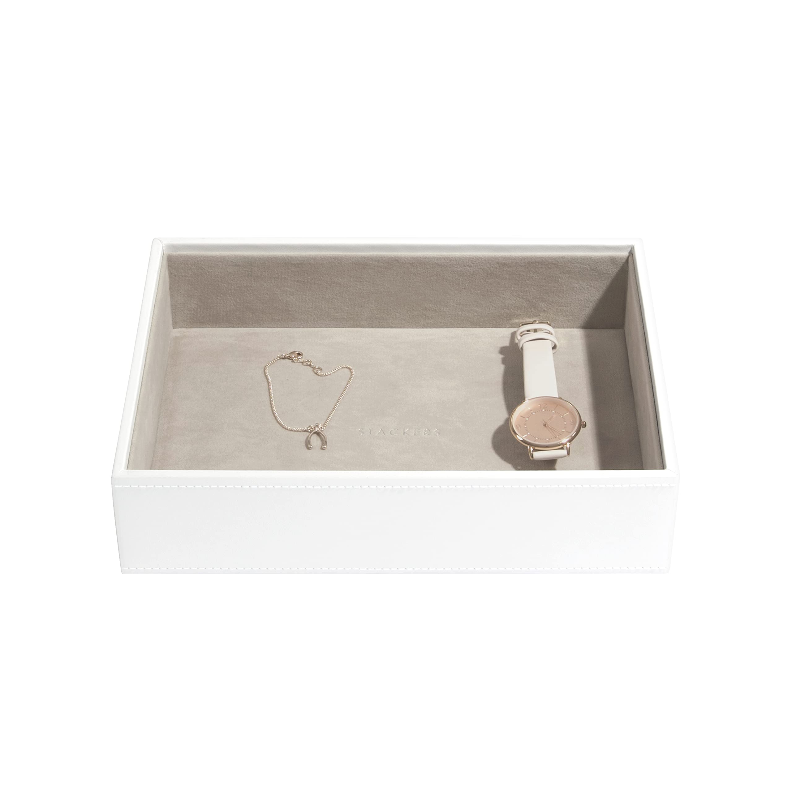 Stackers White Classic Medium Jewellery Box Chunky Jewellery Layer