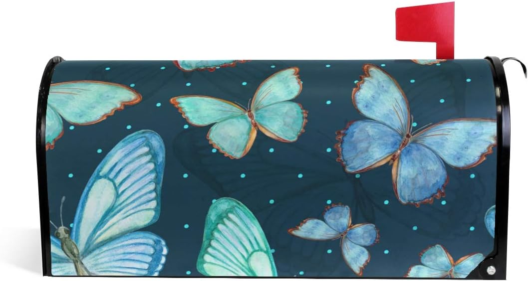 ZZCDD Lovely Flying Butterflies Mailbox Covers Waterproof