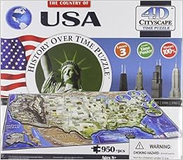 4D Cityscape Usa History Time: 950 Pieces (9780993744303)