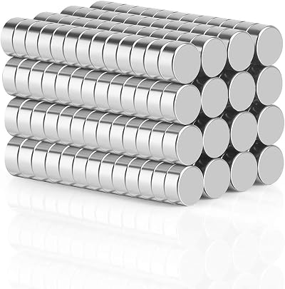 Wukong 108Pack Extra Strong Magnets 8mm x 3mm N45 Circular Discs