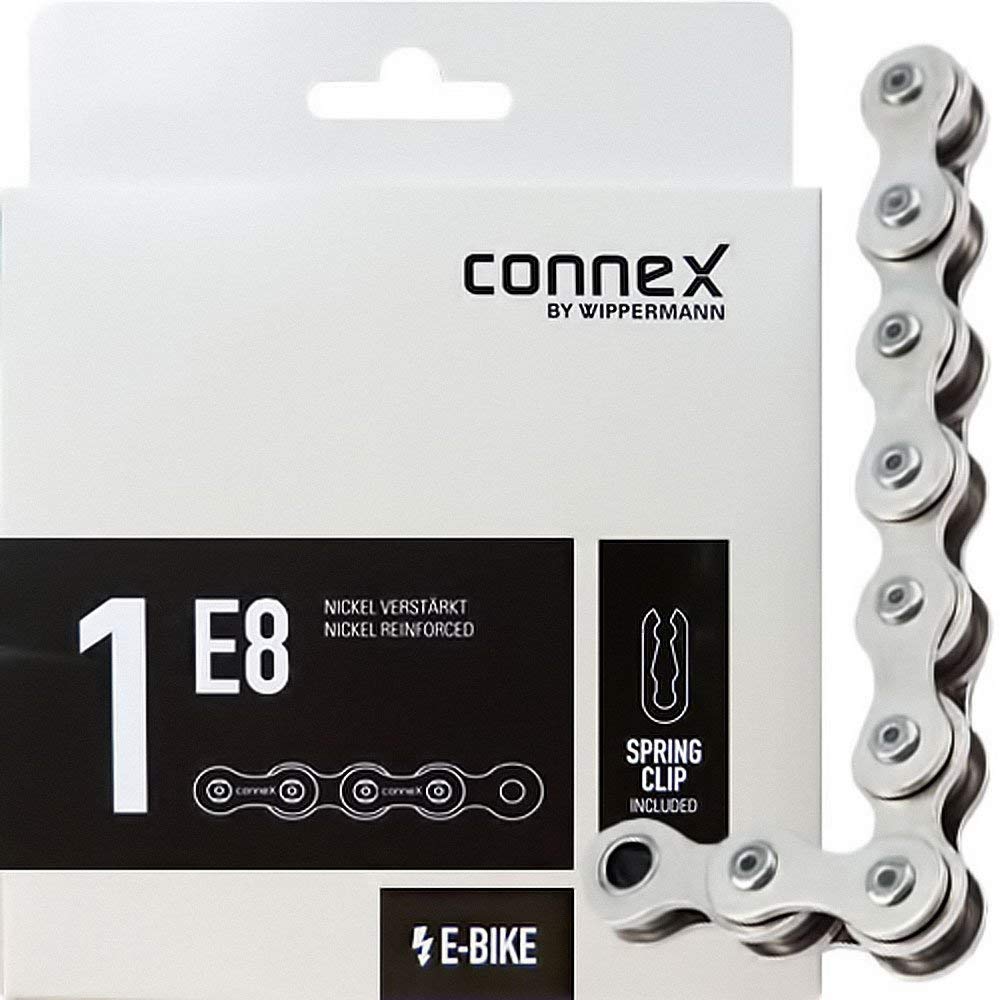 Wippermann Connex Chain 1E8 For All Hub Gear E-Bike Systems - Silver