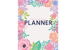 Homeschool Lesson Planner: Undated Organizer for Distance Learning Home School Parents & Tutors