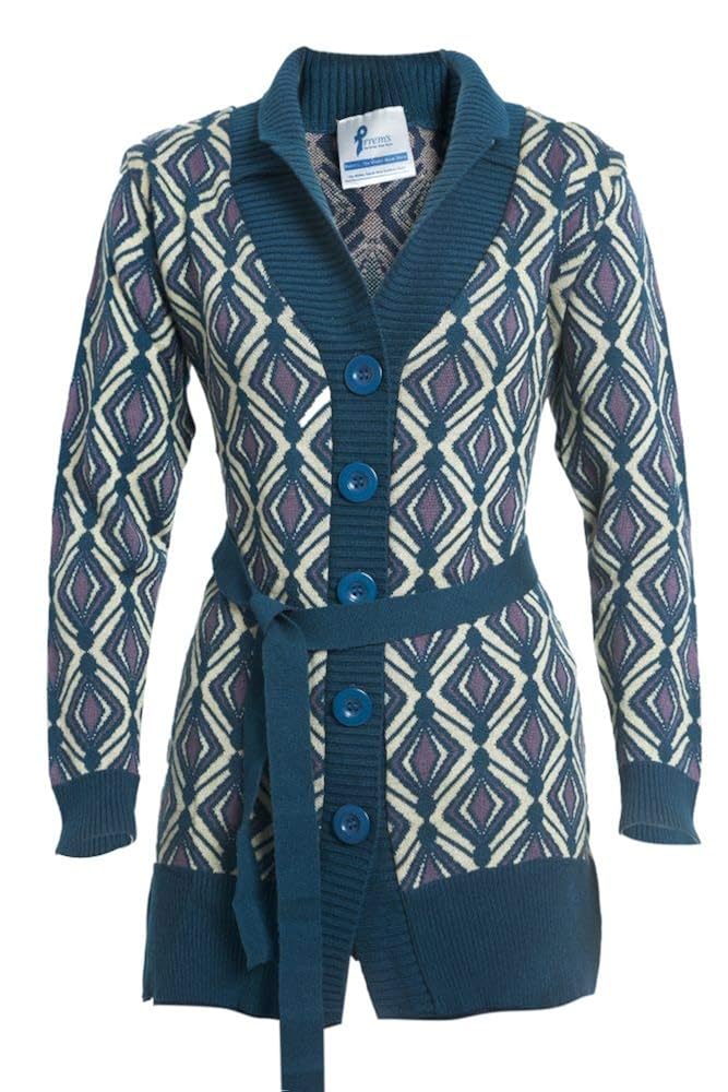 kosha women's acrylic wool long belted sweater coat