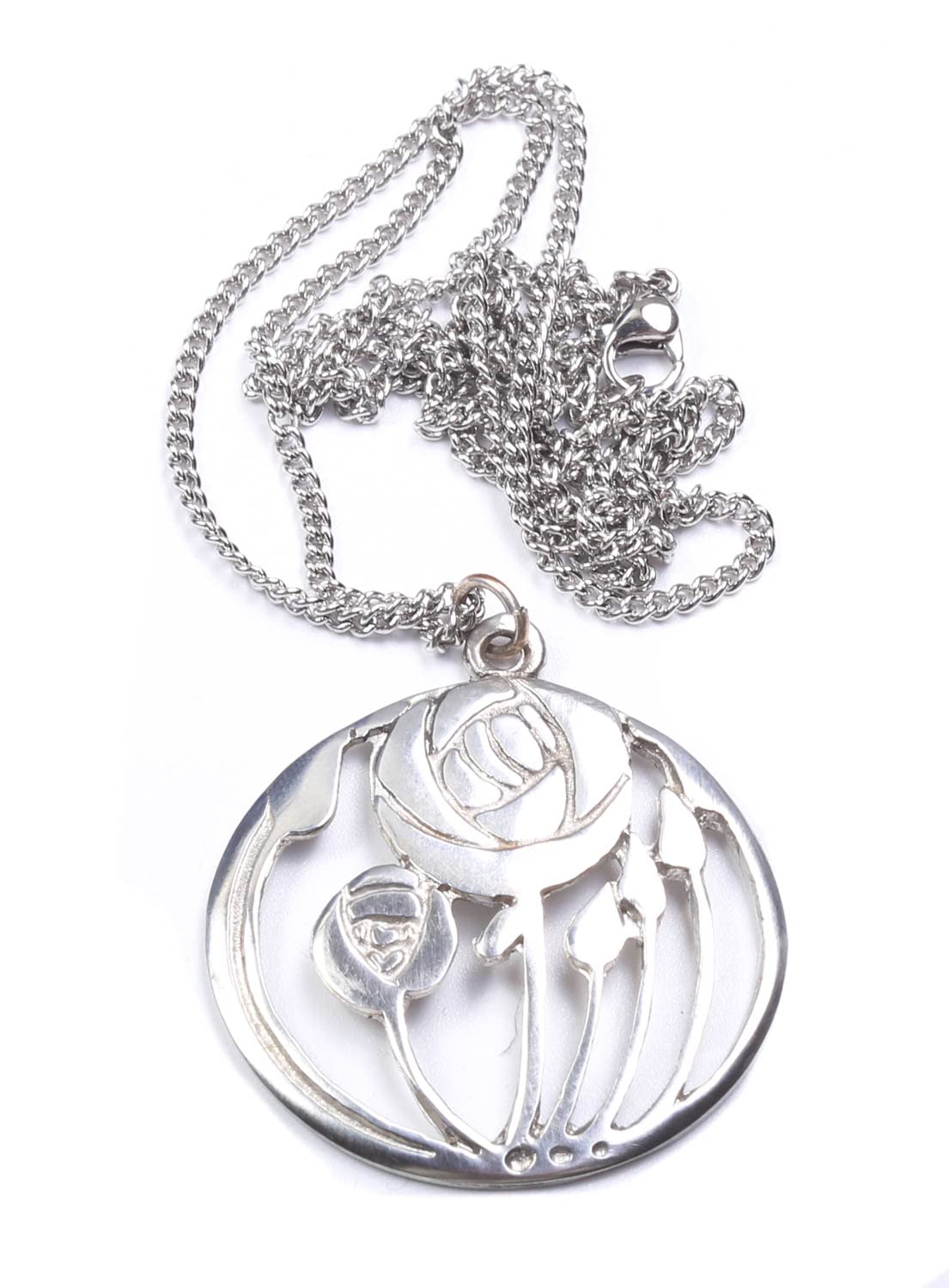 Mackintosh Rose Pewter Pendant