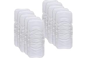 TDIAPERS Cloth Diaper Inserts 5 Layers, Reusable and Absorbent, Pack of 10