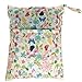 Damero 3pcs Pack Wet Dry Bag for Cloth Diapers Daycare Organizer Bag, Jungle