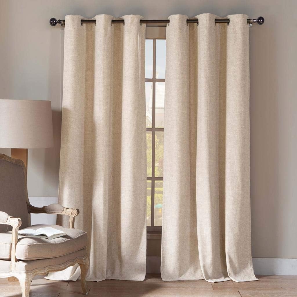 Best natural fabric living room curtains