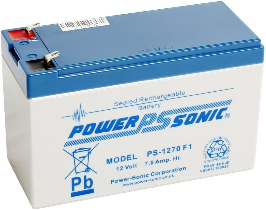 Power Sonic 12V 7AH Rechargeable Battery Toy Car Electric Bike Feber Peg Perego