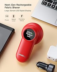 coldSky Rechargeable Fabric Shaver, Lint Shaver