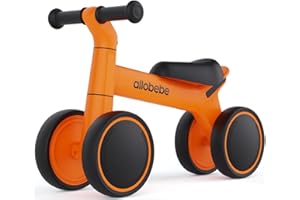 allobebe Baby Balance Bike, Cute Toddler Bikes 12-36 Months Boys Girls Baby Bike to Train Baby from Standing to Walking 7 inc