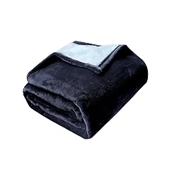Haltune Stain-Proof Black Blanket for Intimate