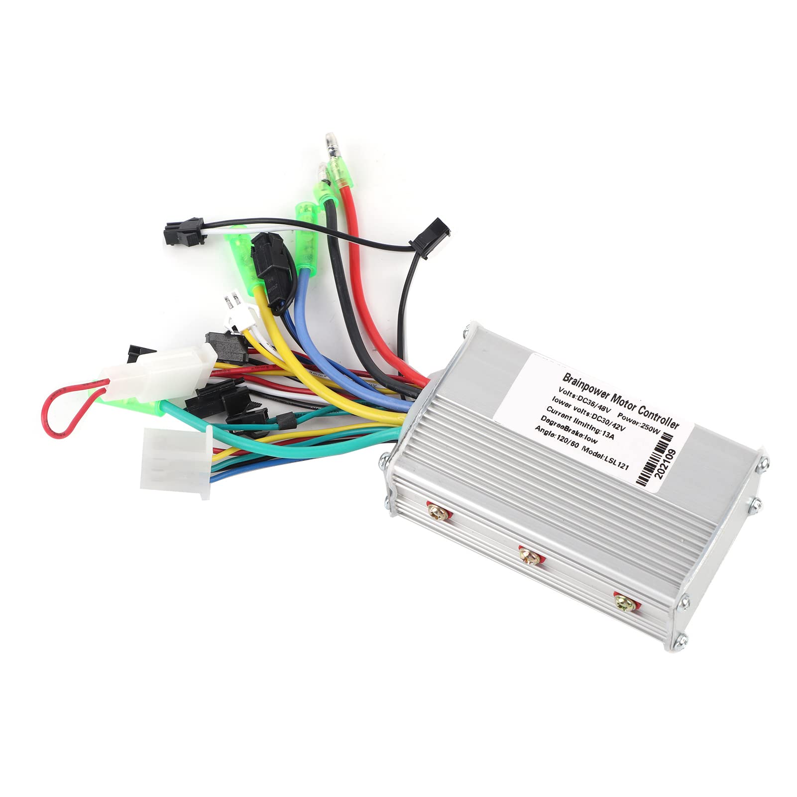WGFOIP 36V/48V 250W Brushless Motor Controller, Sensitive Control Sine Controller for Electric Bicycle Scooter