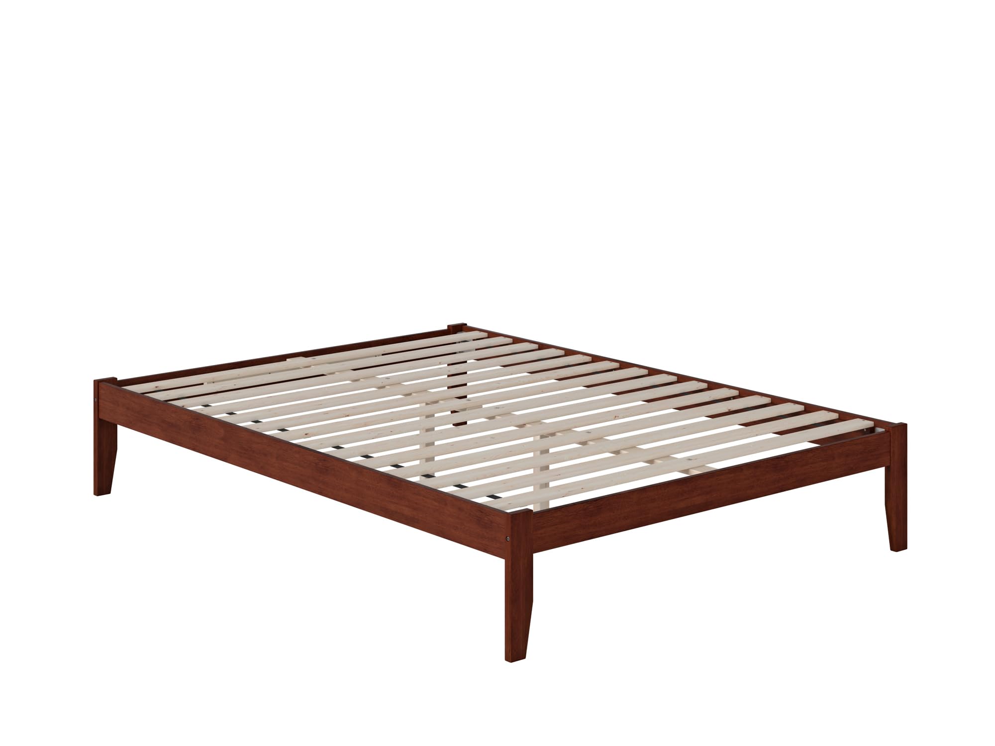 Photo 1 of AFI Colorado Queen Size Platform Bed with Charging Station in Walnut