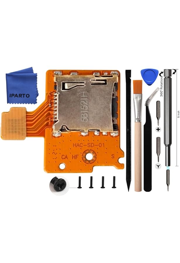Amazon.com: lenboes Micro TF SD Card Slot Replacement Repair Part