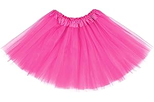 Century Star 4 Layers Tutu for Toddler Girls Tulle Ballet Dance Skirts Princess Fluffy Kids Dress up Birthday Party 2-8 Years
